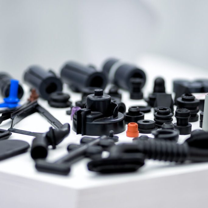 Plastic and rubber parts of automotive manufacturing by high precision mold injection in factory rubber moulded parts