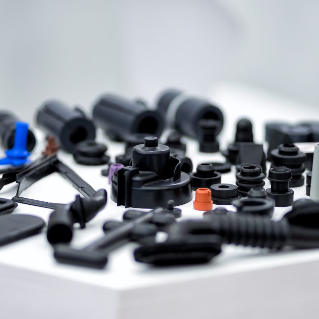 Plastic and rubber parts of automotive manufacturing by high precision mold injection in factory rubber moulded parts